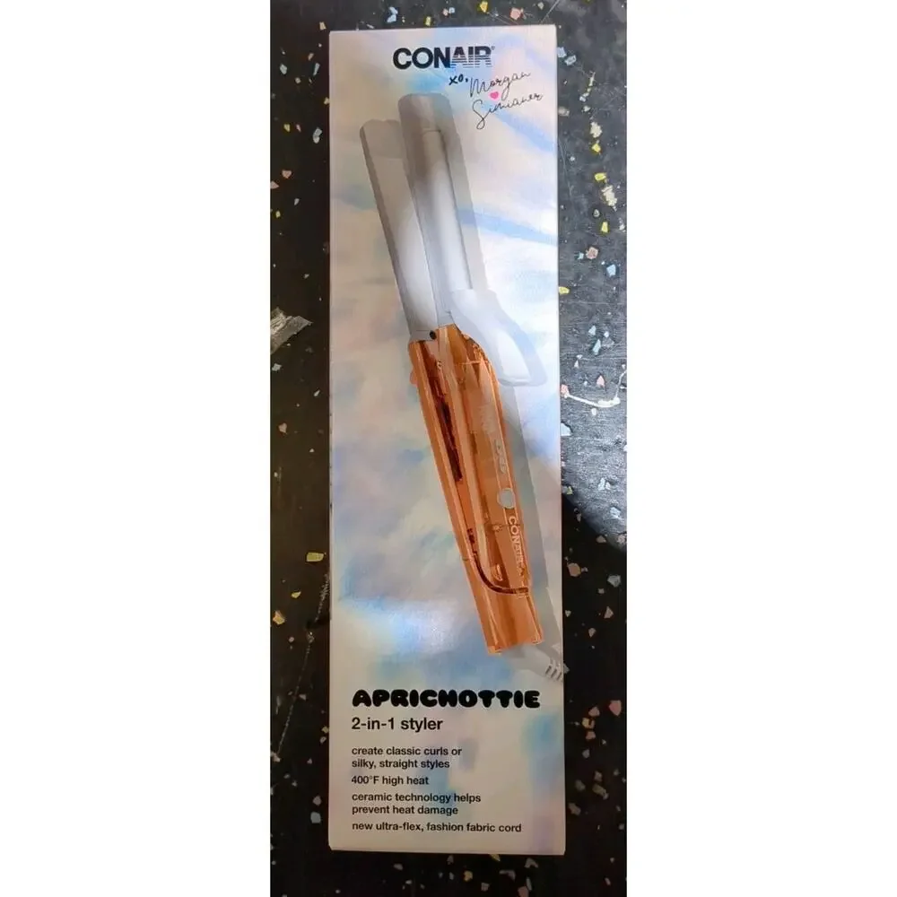 Conair Aprichottie 2-in-1 Styler xo Morgan‎ Simianer curling iron flat iron NEW